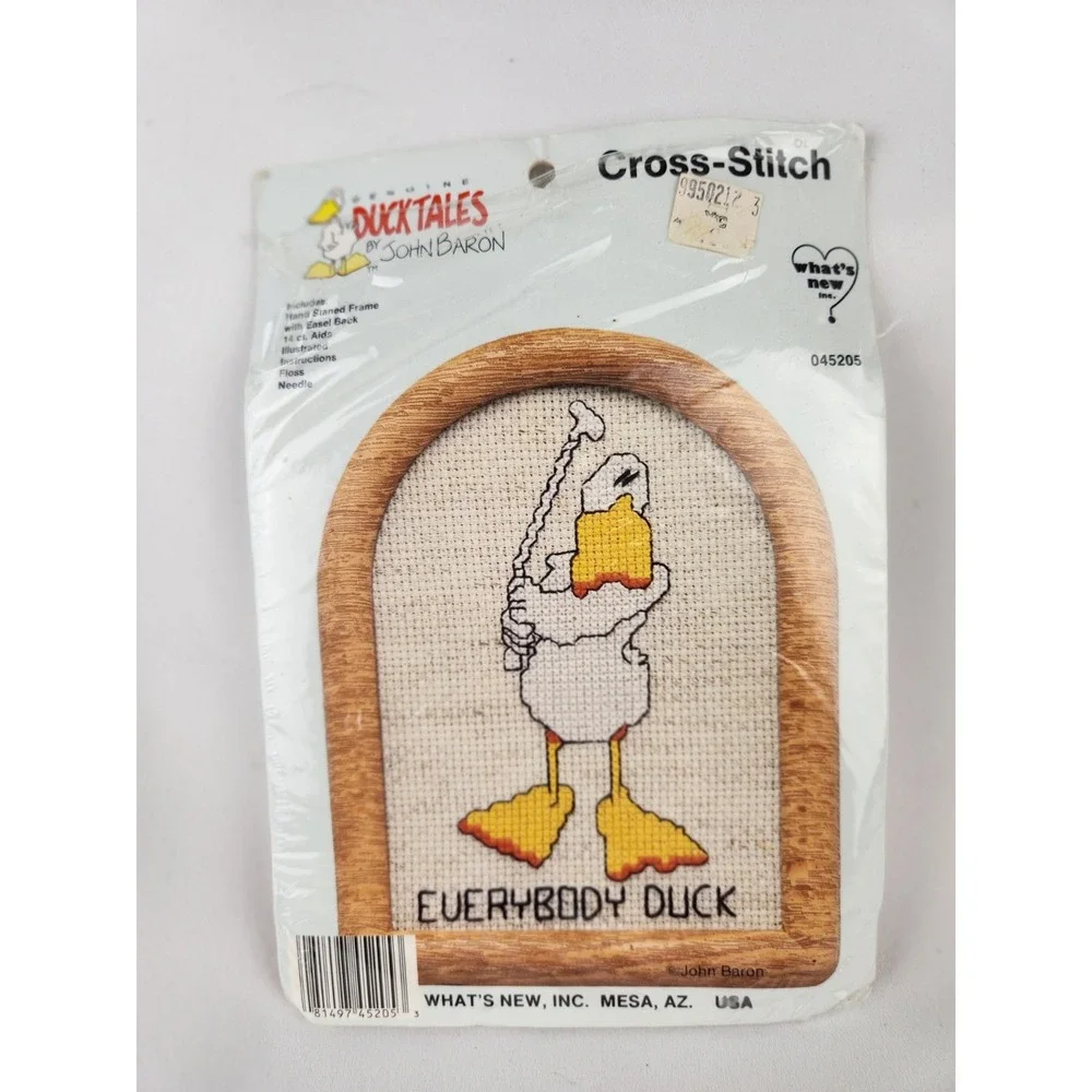 Vintage Lot‎ Suzy's Zoo Counted Cross Stitch Kit Duck John Baron Golf Ducktales